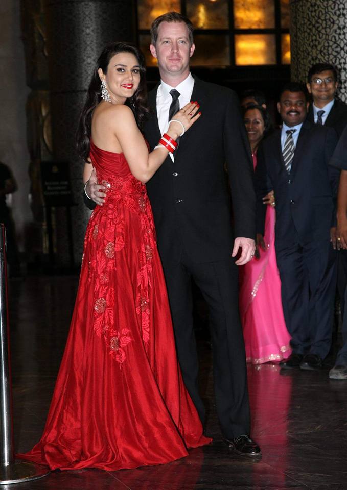 preity zinta and gene goodenough wedding reception