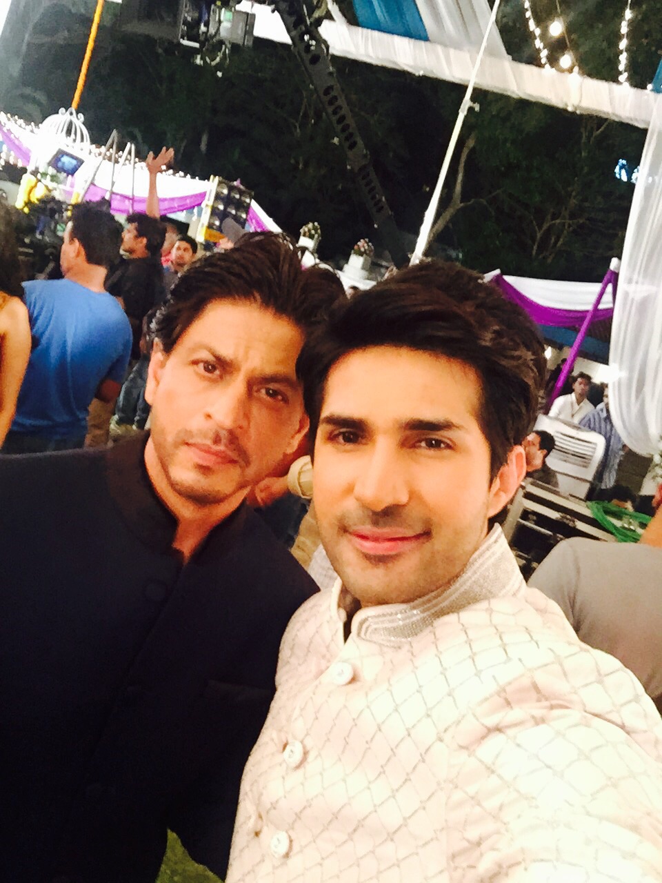 Adeel Chaudhry with Shahrukh Khan