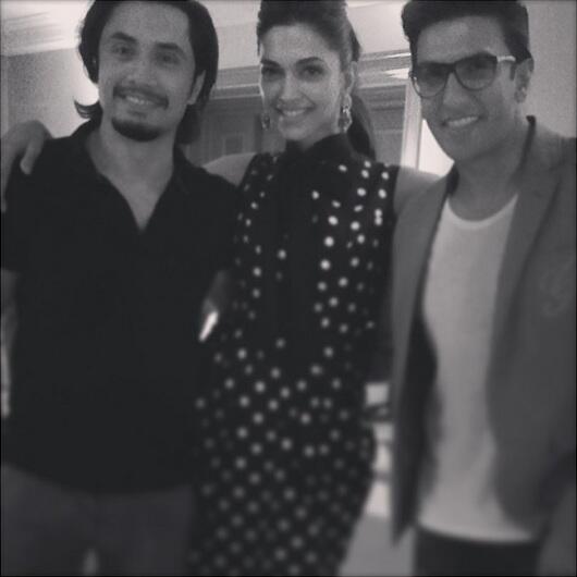 Ali Zafar with Deepika and Ranveer Singh