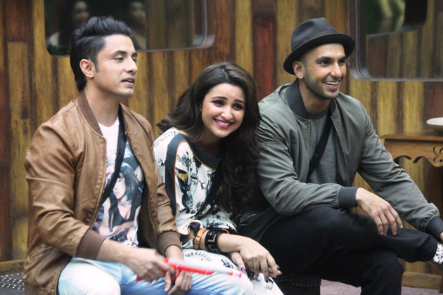 Ali Zafar with Parineeti and Ranveer Singh