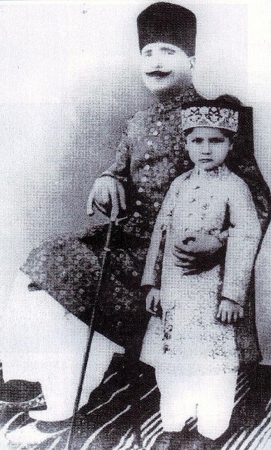 Allama Iqbal and son