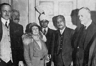 Allama Iqbal at a reception in London