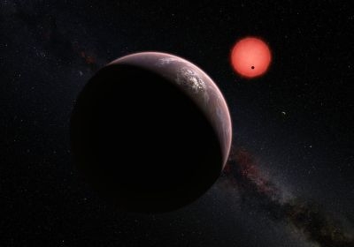 An artist's impression of TRAPPIST-1