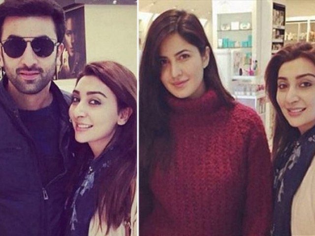 Ayesha Khan with Ranbir and Katrina