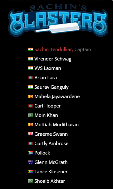 Cricket All Stars Team