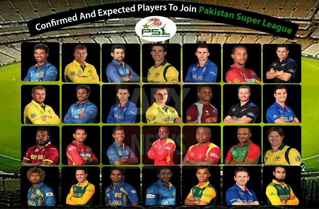 Confirmed players to join PSL