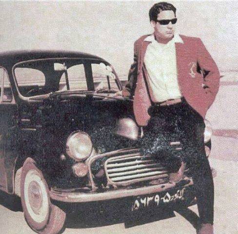 Current-Pakistani-Prime-Minister-Nawaz-Sharif-poses-with-his-car-as-a-young-man-in-late-1960s