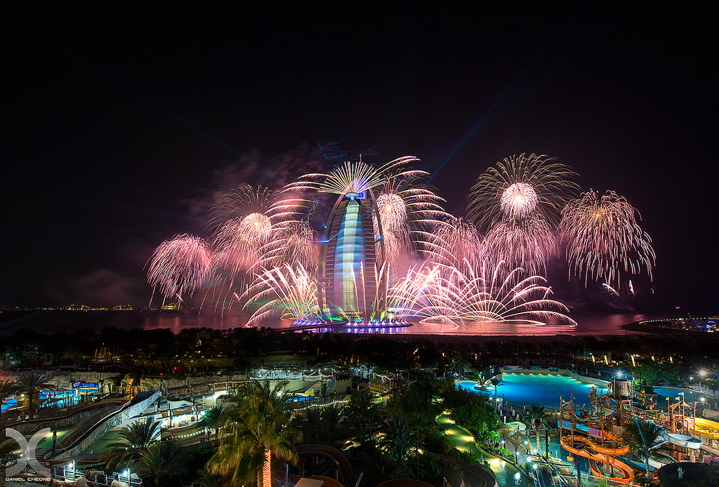 Fireworks at UAE National Day
