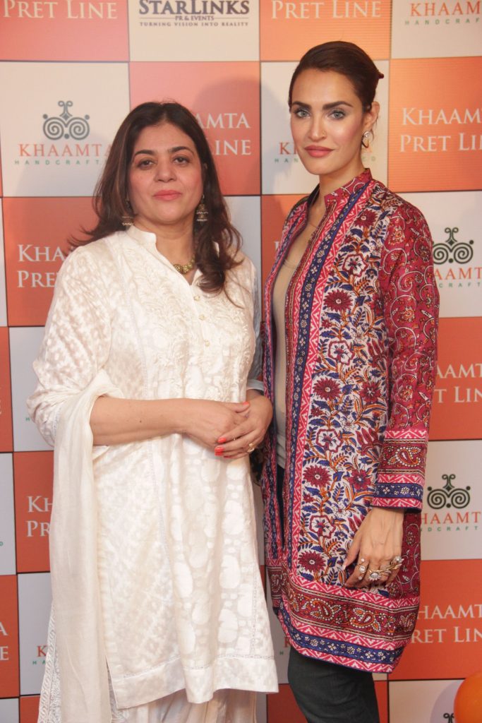 Ghazala Saifi, owner of Khaamta, with Nadia Hussain