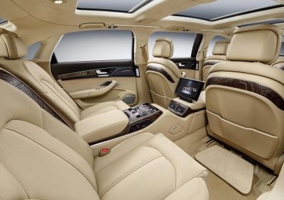 Inside the Audi A8L extended