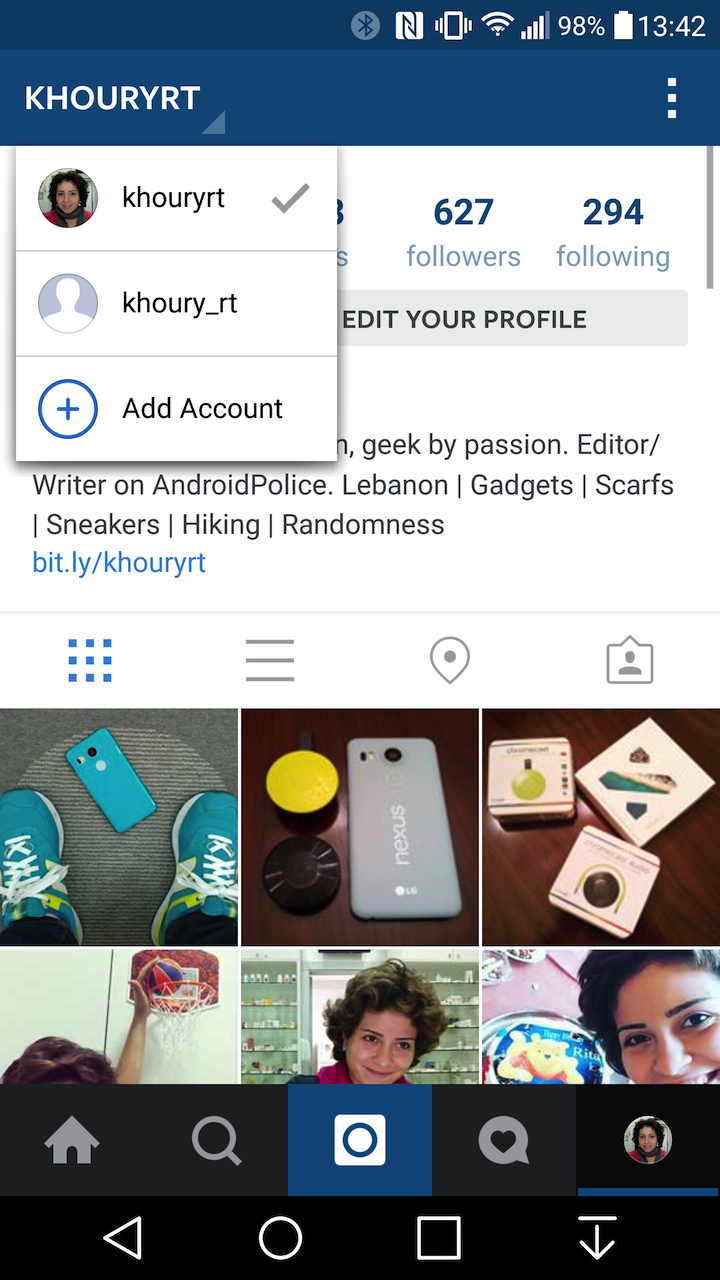 Instagram accounts.Brandsynario