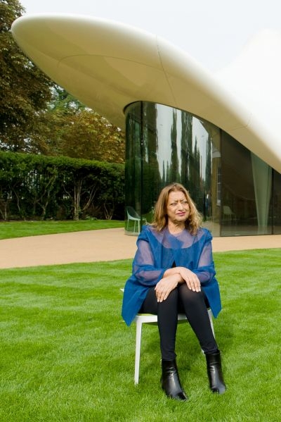 Iraqi-British architect Zaha Hadid