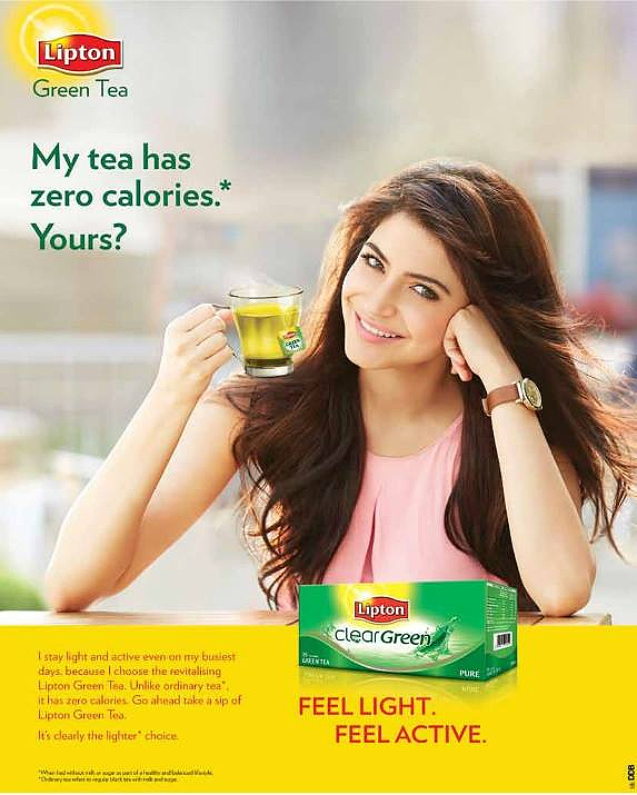 Lipton Green Tea Ad Featuring Anushka Sharma - Brandsynario