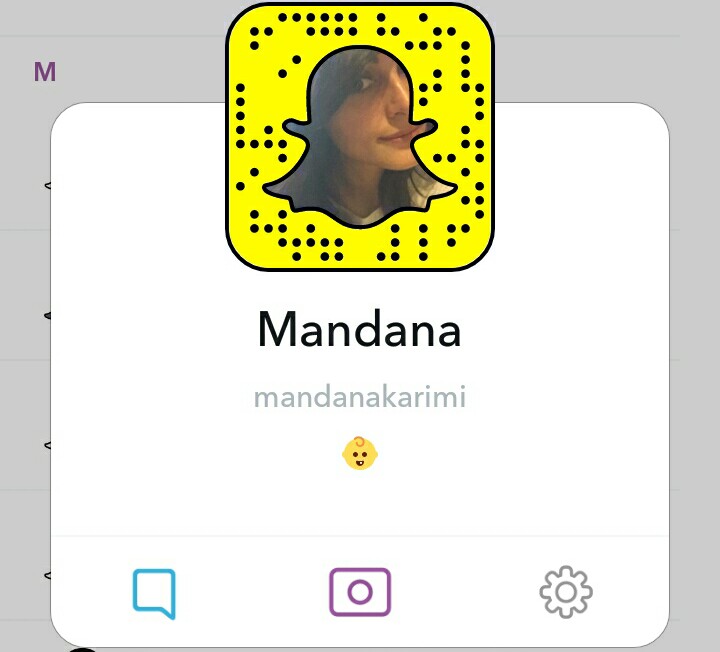 MANDANA KARIMI snapchat