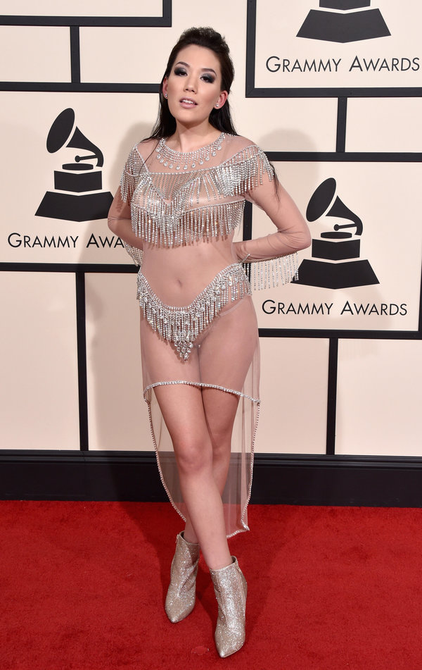 LOS ANGELES, CA - FEBRUARY 15: Recording artist Manika attends The 58th GRAMMY Awards at Staples Center on February 15, 2016 in Los Angeles, California. (Photo by John Shearer/WireImage)