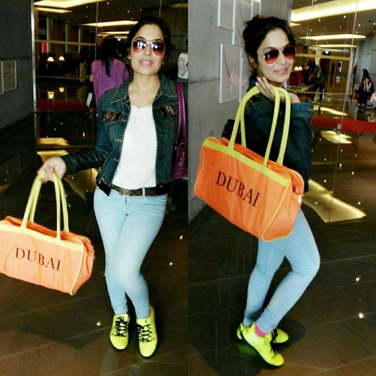 Meera enjoying retail therapy in Dubai