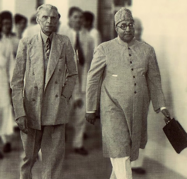 Mr.Jinnah with Nawab Liaquat Ali