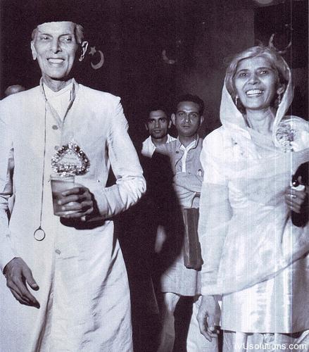 Quaid-e-Azam with Fatimah Jinnah