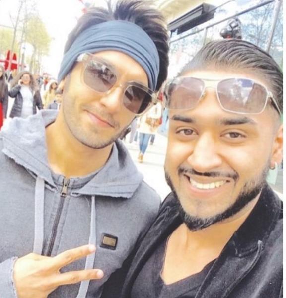 Ranveer Singh on the set of Befikre