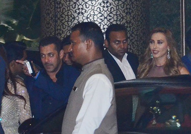 Salman and Lulia Vantur at Priety's Wedding Reception