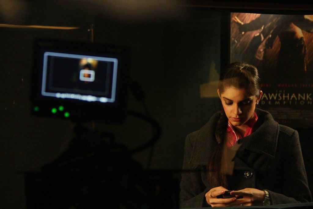 Sanam Saeed in BTS Azad Film