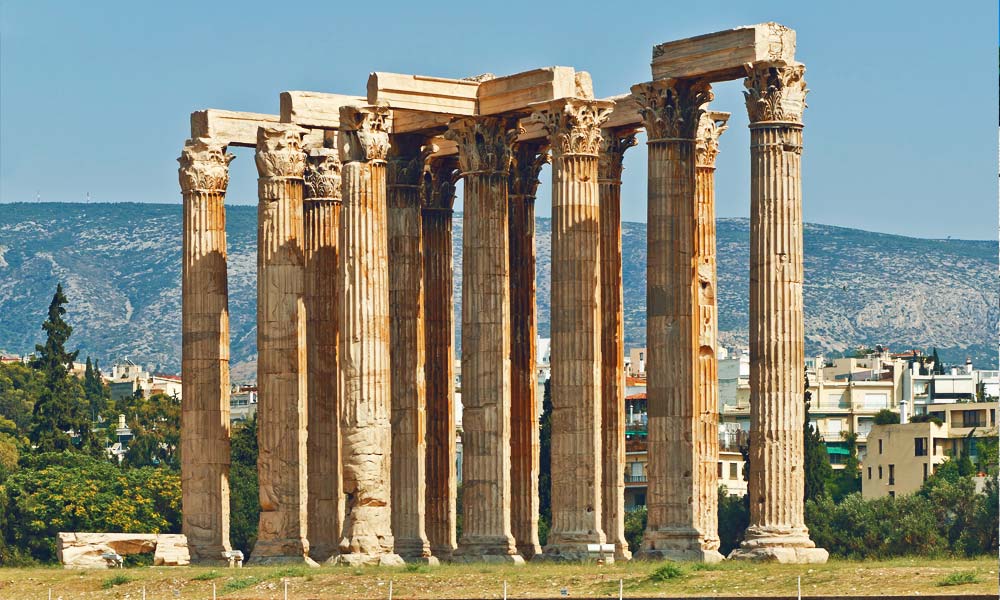 Temple-of-Olympian-Zeus,-Athens