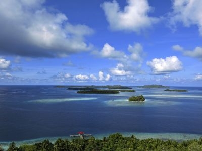 The island of Halmahera in the Maluku Islands.