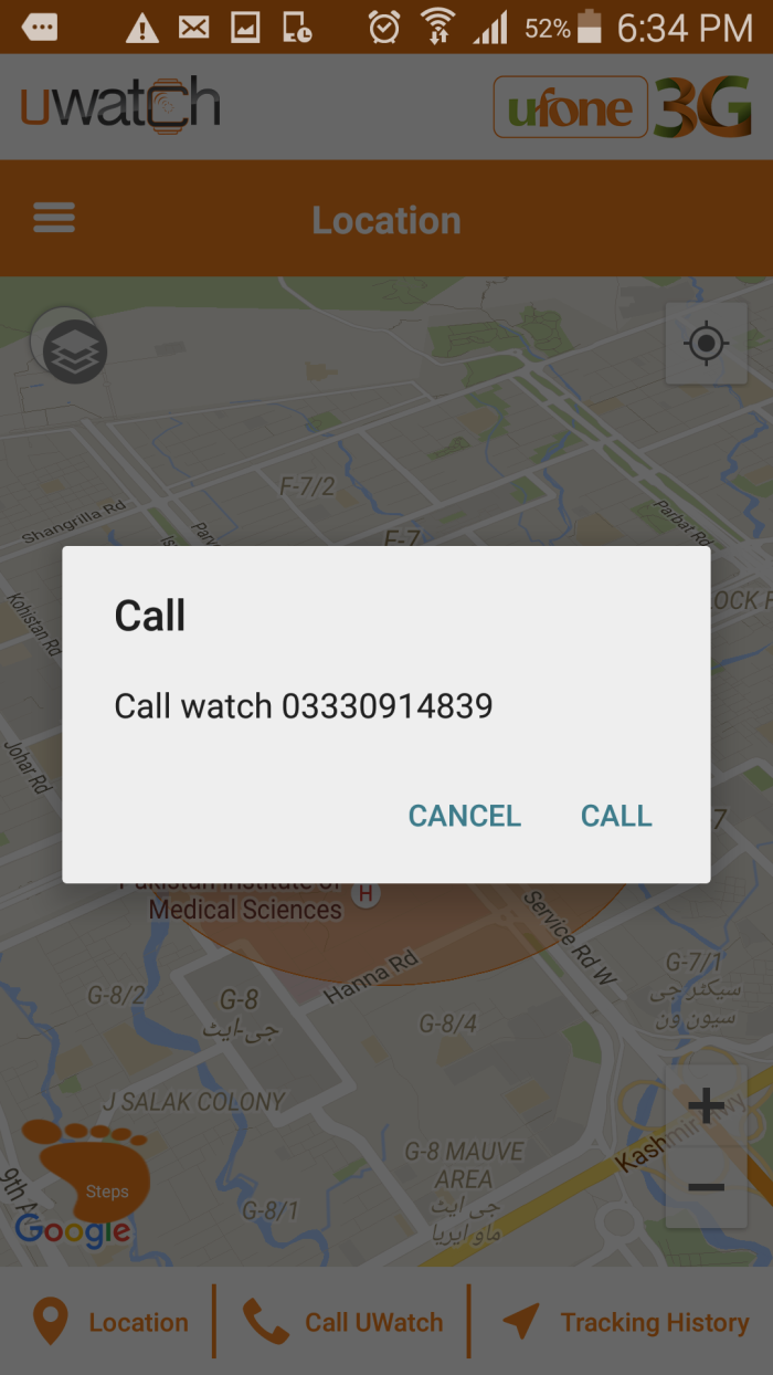 Ufone U Watch-Two Way Calling.Brandsynario