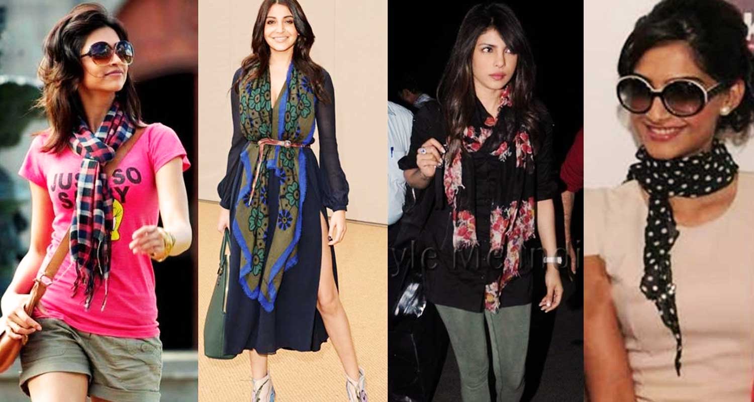 Indian celebrities and how they carry scarves stylishly