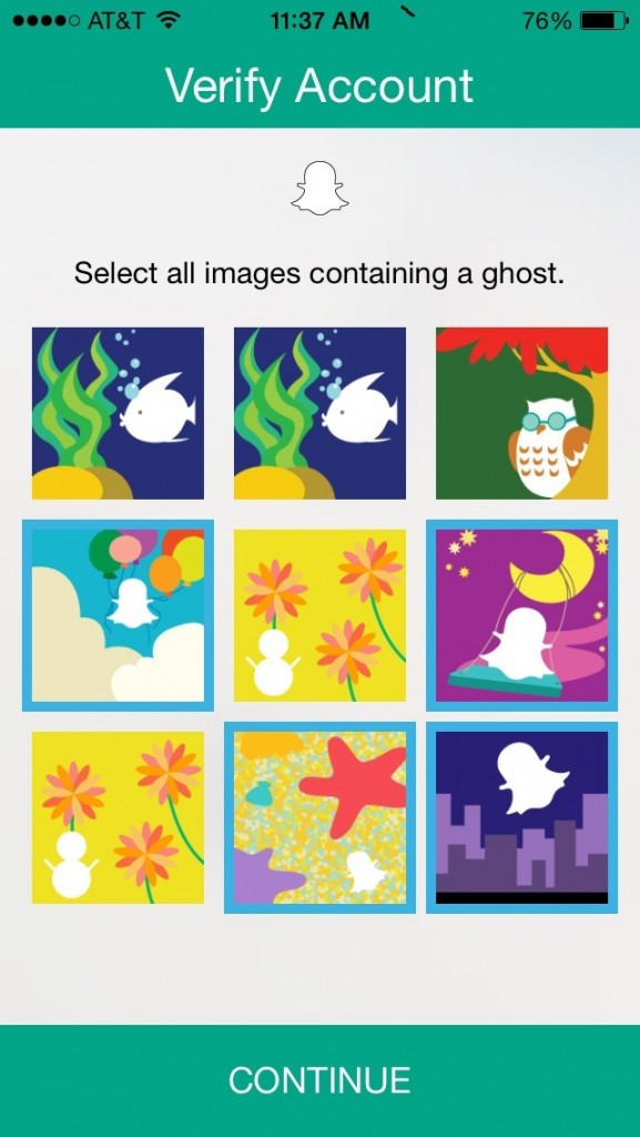 Verify identity on snapchat