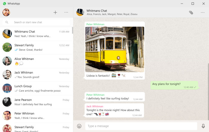 Whatsapp desktop app.Brandsynario