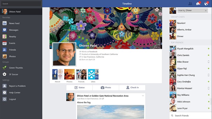 facebook for windows 10