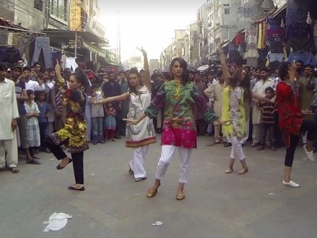 female flashmob