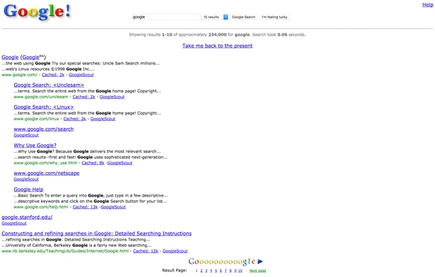 google in 1998.brandsynario