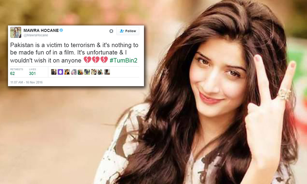 mawra hocane speaks against anti-Pakistan dialogue