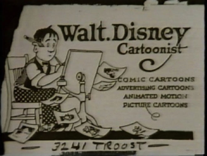 walt disney business card