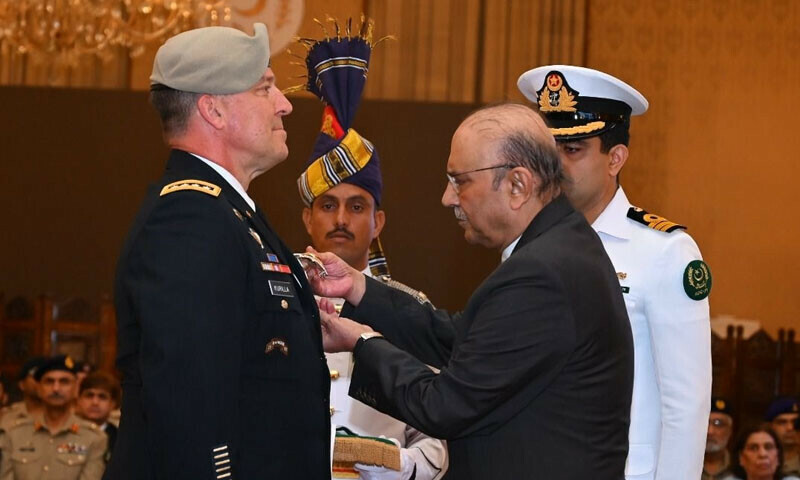 Pakistan awards US General Michael Corella with Military Medal