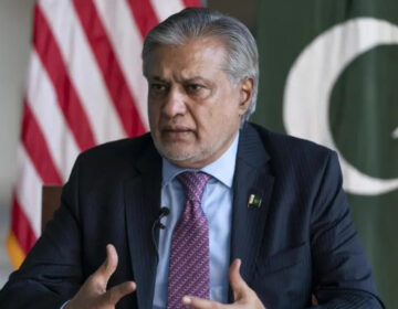 Deputy Prime Minister Ishaq Dar arrives in Washington