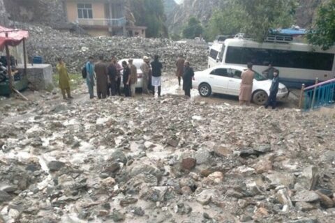 8 tourist vehicles swept away on Babusar Highway