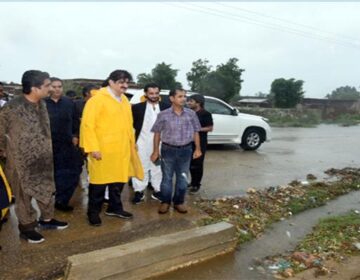 Sindh Chief Minister Syed Murad Ali Shah visits rain-affected areas