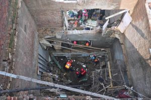 10 people killed after being buried under the rubble of a collapsed house roof in Lahore.