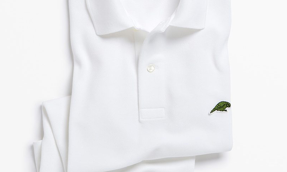 lacoste swaps logo