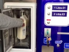 Milk vending machine