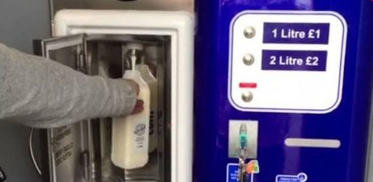 Milk vending machine