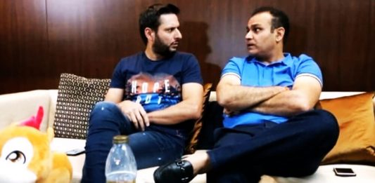 Shahid Afridi and Sehwag