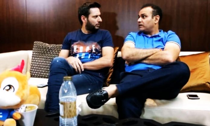 Shahid Afridi and Sehwag