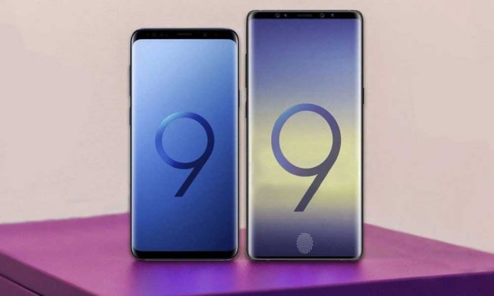 Samsung Galaxy Note 9 and S9