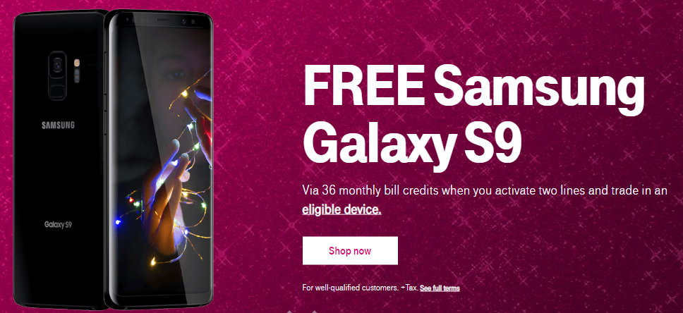 free galaxy S9