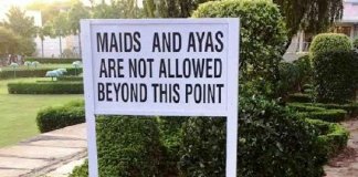 Discriminatory Ban on Domestic Staff in Clubs