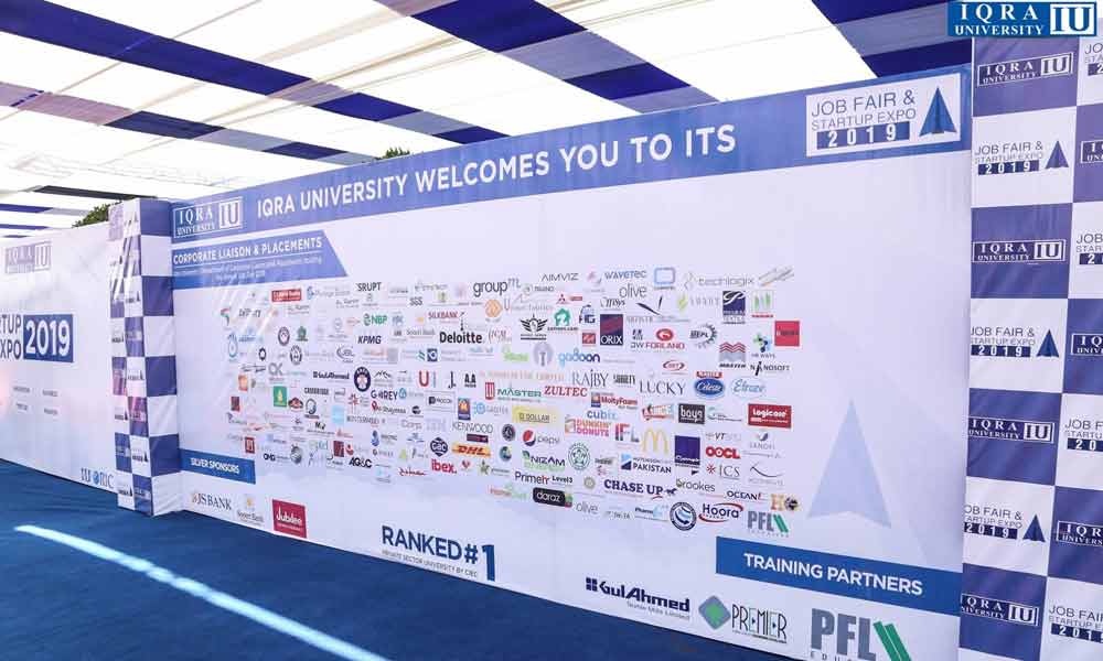 Iqra University IU Held Job Fair & Business Startup Expo 2019